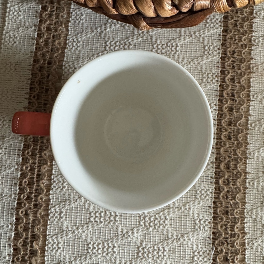 Green and Coral Whimsical Mug for Dining : Coffee and Tea - Picture 3 of 4